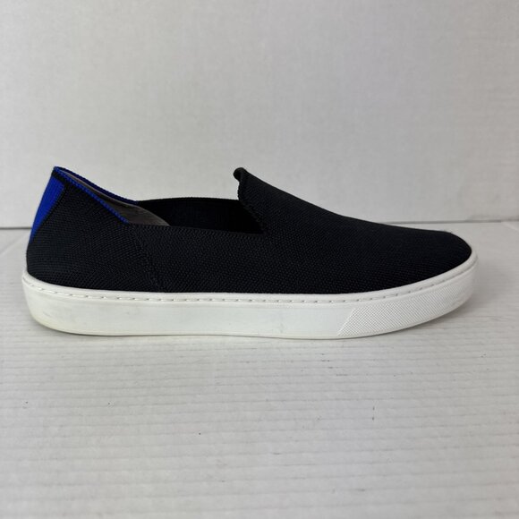 Rothy Women's 9.5 The Original Slip On Sneakers Black Knit Upper - Picture 6 of 16